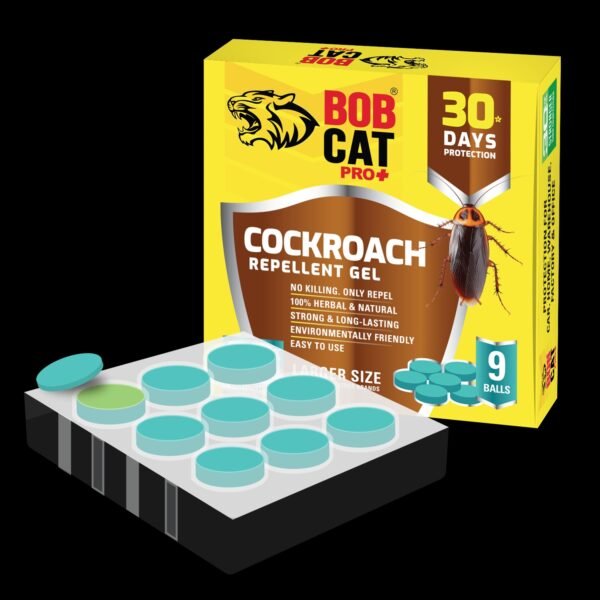 Pbxt1hUd9e85MCN.jpg BOB CAT Natural Cockroach Repellent Gel | 100% Herbal | 30 Days Strong Protection Pack of 9
