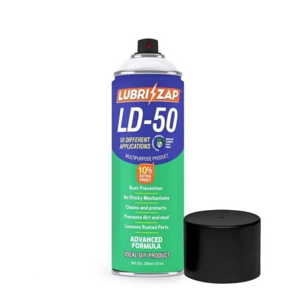 Rbxt1Bx8hD-hoD.jpg Lubrizap Ld-50,Spray,Rust Remover,Auto Maintenance,Lubricant,Loosen Stuck & Rust Parts,Metal,Iron,Chrome,Wood,Aluminium,Home,Doors & Locks,Vehicle Descaling (200Ml+20Ml Extra) Pack of 1