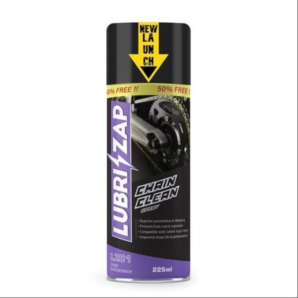 Ybxt1hCNlpe1ep.jpg Shadow Securitronics Lubrizap Chain Clean Spray for All Bikes (225 ml), Lubricant Spray for Bike, Motorcycle, Protects & Prevents from Rust & Corrosion, Chain Breakage, Chain Noise, Friction Pack of 1