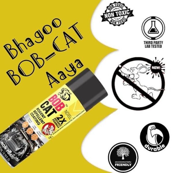 Ybxt1xck1QUjFzL.jpg BOB CAT Rat Repellent Spray for Car | Rat Repellent for Home | Anti Rat Spray | Rat No Entry in Cars/Bike/Truck | Protection for Engine & Wire | 200ml – Formulation 20X