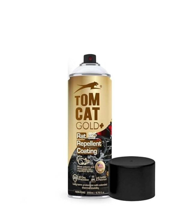 cbxt1xbLs9cKAL2.jpg Shadow Securitronics Tom Cat Gold+ No Entry Rat Repellent Spray for Cars, Pack of 1- EV Safe Rat Protection Spray, Seat other Accesseries In Car, 30 Days Protection,200ML - FORMAILATION 500 X