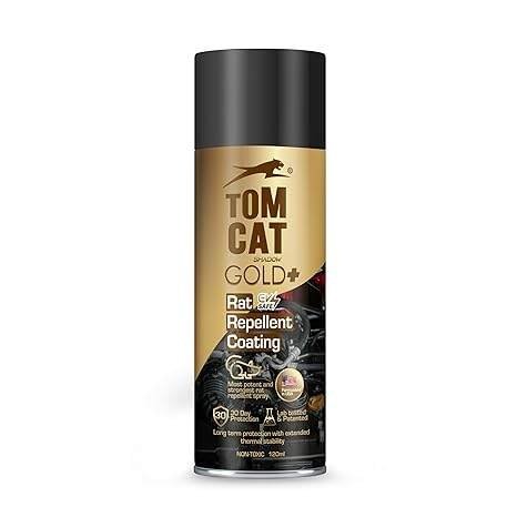 kbxt1hQGdfy7wvL.jpg Tomcat No Entry Rat Repellent Spray for Cars – Long-Lasting Rodent Control | Leak-Proof Easy Spray Nozzle | Includes Protective Glove & Mask | 120ml (Pack of 1) | Formulation 2X Pack of 1