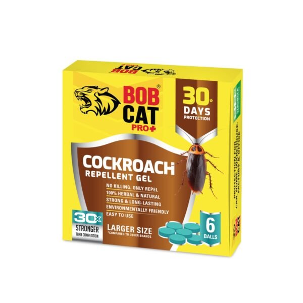 sbxt1xrywEVisxu.jpg BOB CAT Natural Cockroach Repellent Gel | 100% Herbal | 30 Days Strong Protection Pack of 9