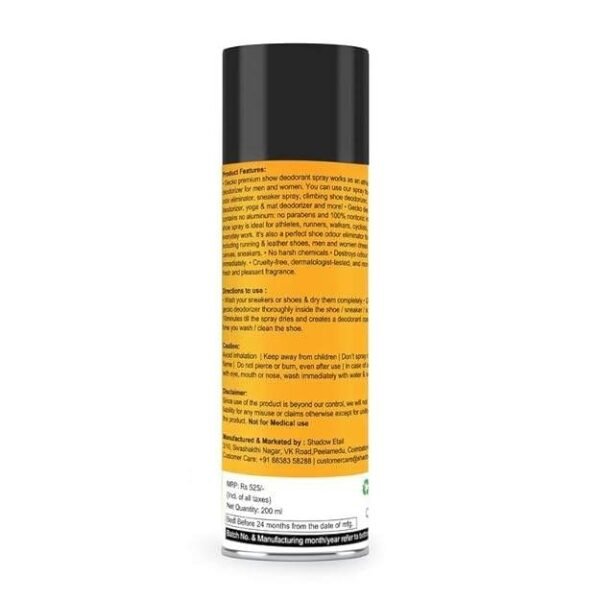 xbxt1RBXpxD-2FC.jpg Gecko Shoe Care Combo Kit | Odour Deodorant & Cleaner Spray for Shoes, Sneakers, Sports, Golf, Tennis, Canvas | Anti-Allergic Fresh Formula | 200 ML Pack of 1