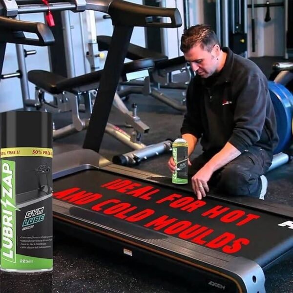 zbxt1xJy-47XMIX.jpg Lubrizap Gym Lube Spray for Treadmills and Gym Equipment, Wear Resistant Lubricant for Improved Performance and Long Life - Gym Accessories Chain Spray Pack of 1 (225 ml) Pack of 1