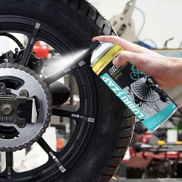 zbxt1xvlE7skKoc.jpg Shadow Securitronics LUBRIZAP Chain Cleaner Spray for All Bikes, Cycle Wear Resistant Lubricant Chain Clean Spray for Improve Chain Life & Perfomance - (Bicycle Chain Clean Spray) Pack of 1
